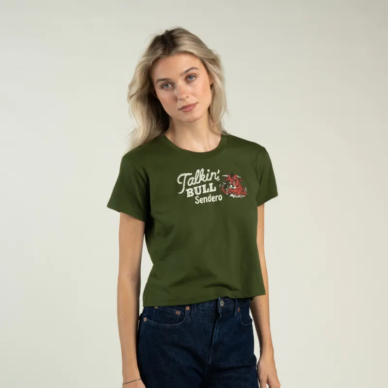 Talkin' Bull Boxy Tee - Green made by Sendero Provisions CO