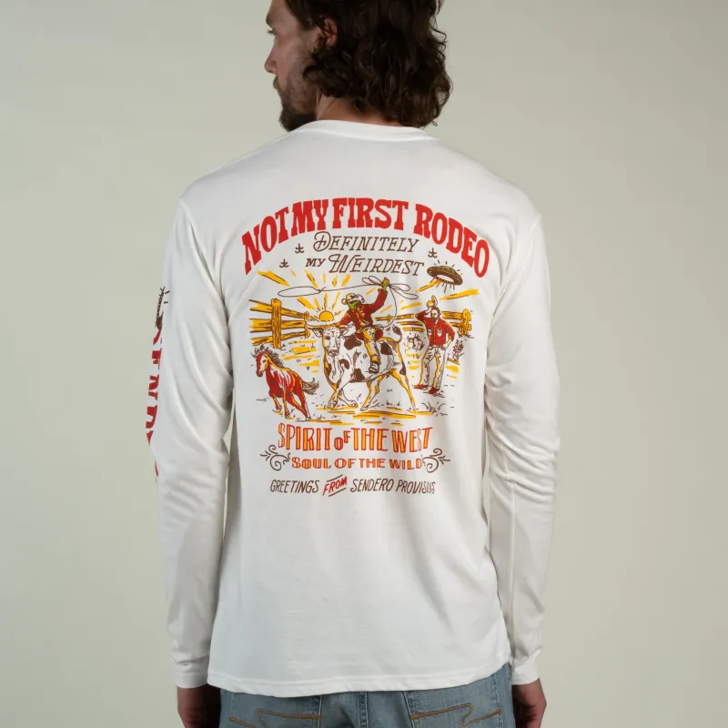 Greetings Long Sleeve T-Shirt - Vintage White made by Sendero Provisions CO