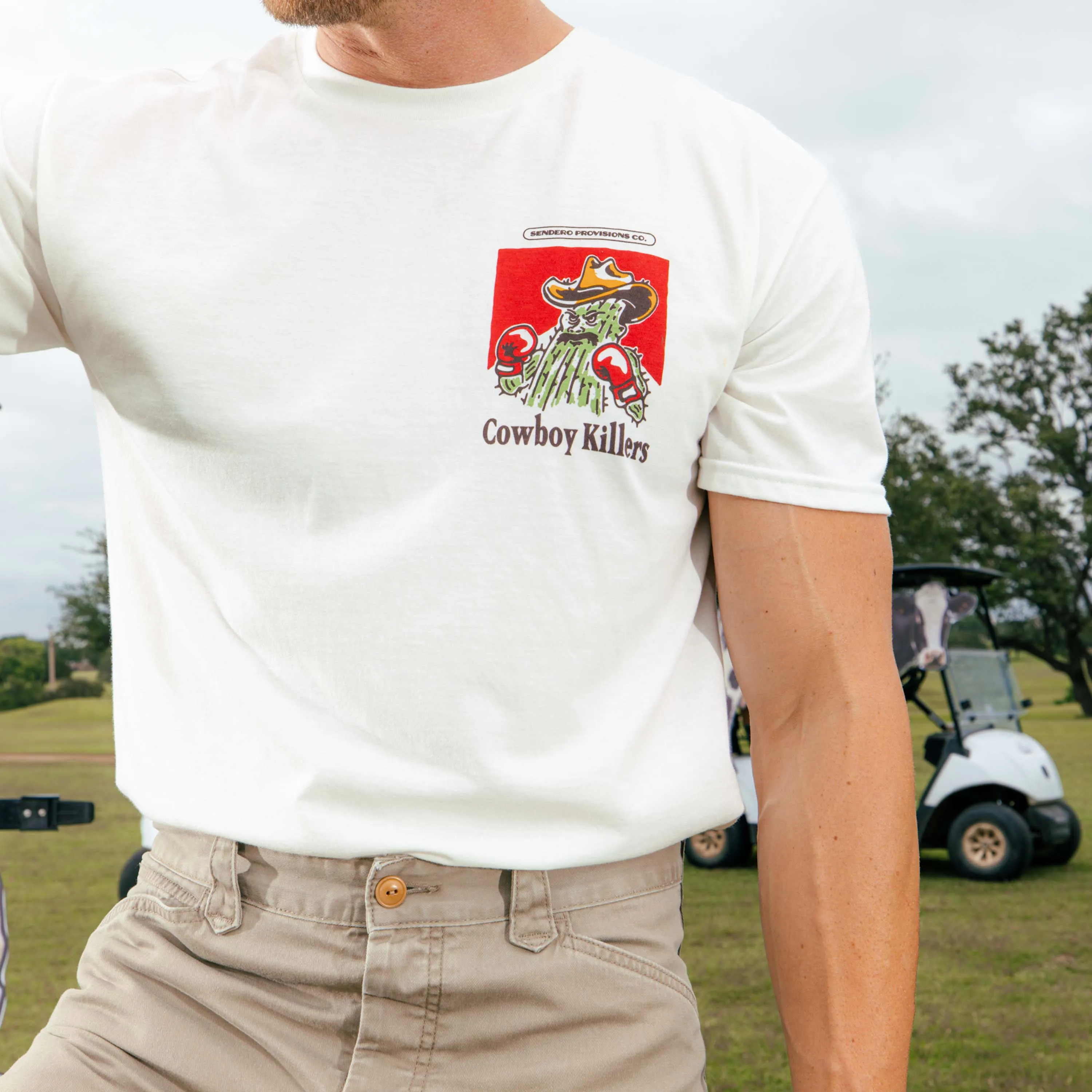 Cowboy Killers T-Shirt - Vintage White sold by Sendero Provisions CO product image thumbnail 3
