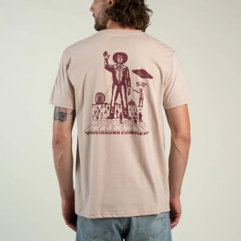 Cowboy Lift Off T-Shirt - Sand made by Sendero Provisions CO