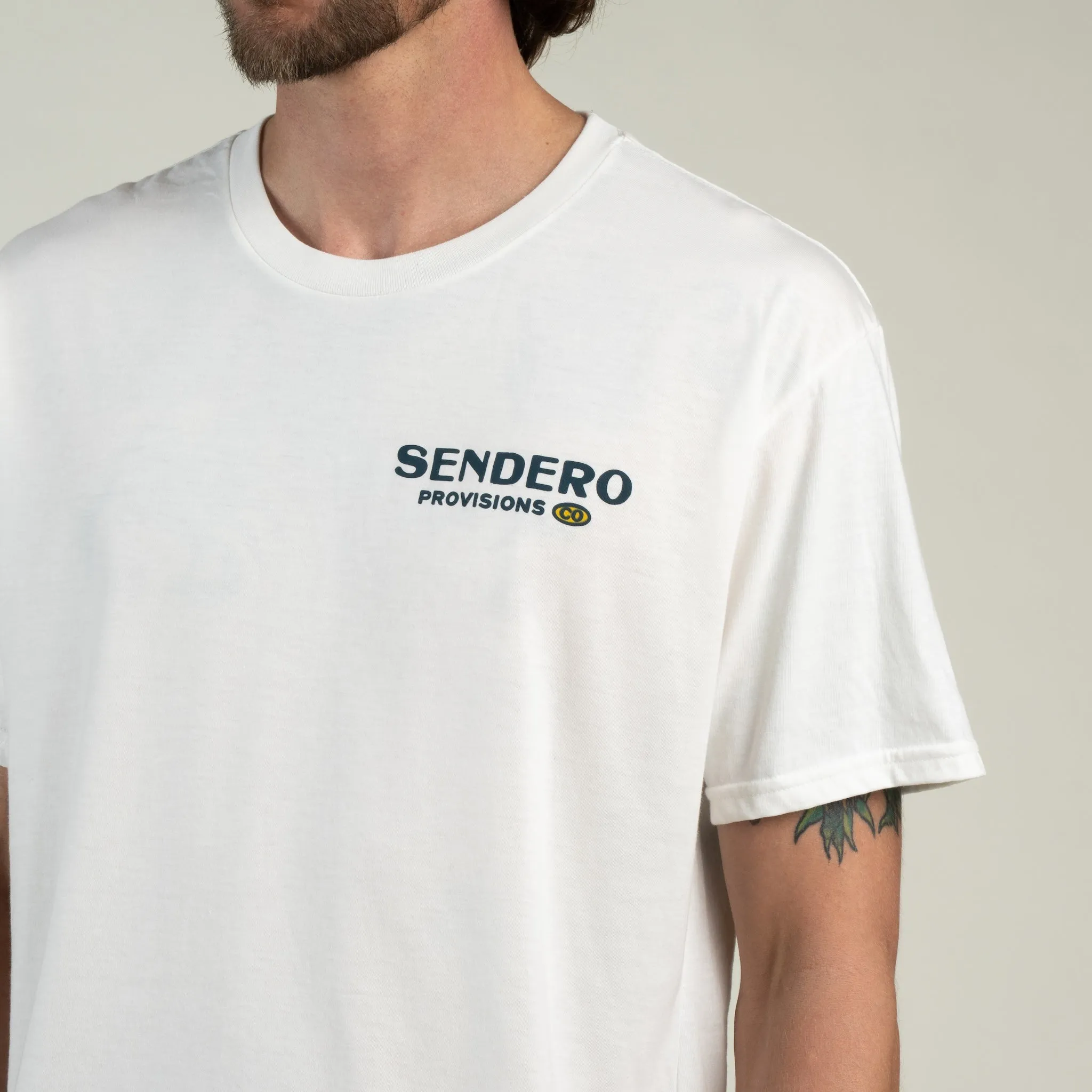 Cowboy Drawin' T-Shirt - Vintage White sold by Sendero Provisions CO product image thumbnail 2