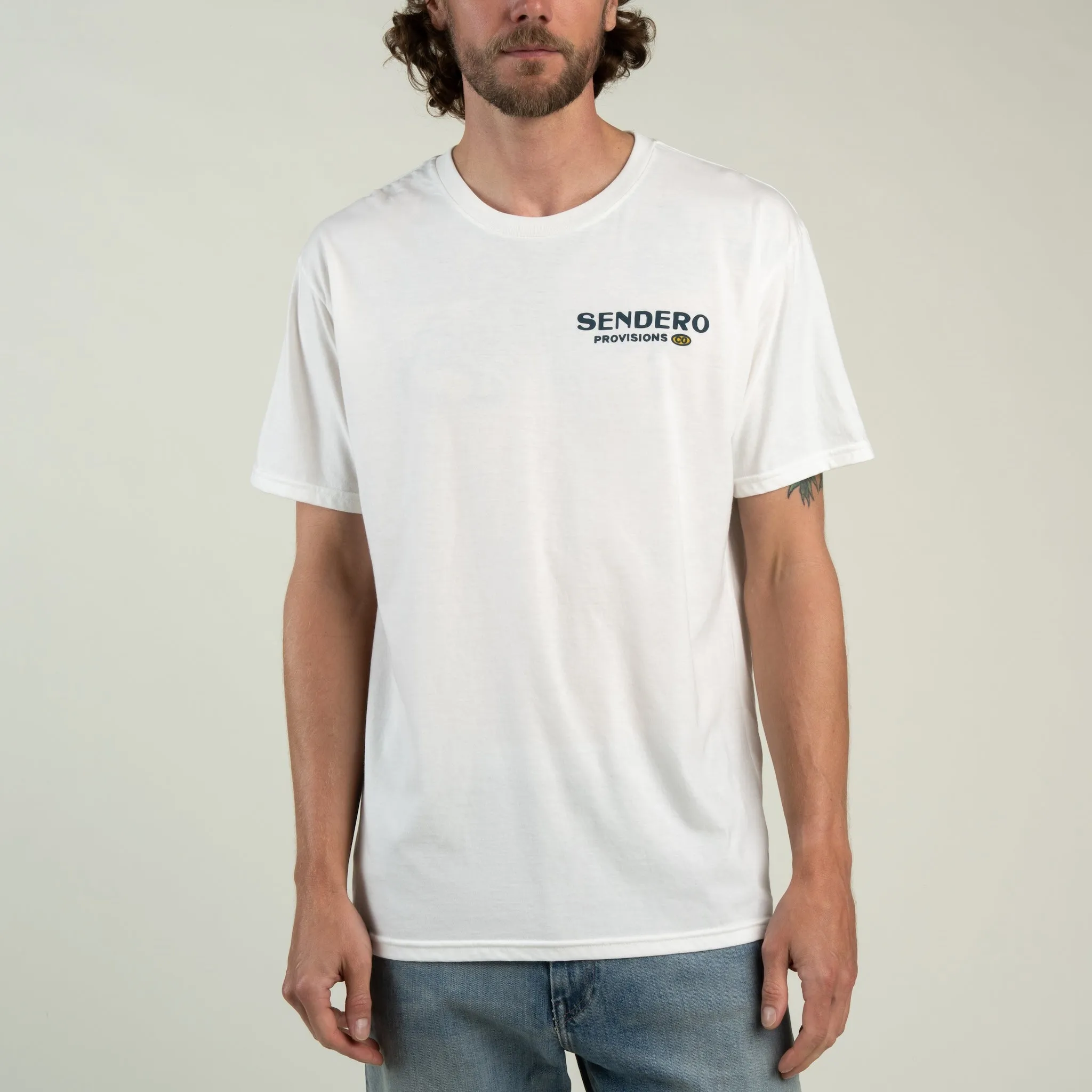 Cowboy Drawin' T-Shirt - Vintage White sold by Sendero Provisions CO product image thumbnail 3