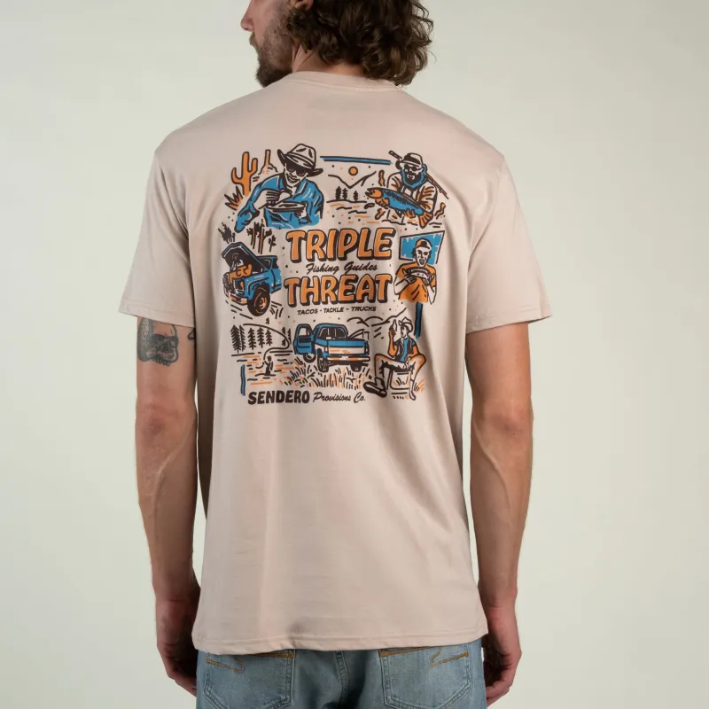 Triple Threat T-Shirt - Sand made by Sendero Provisions CO