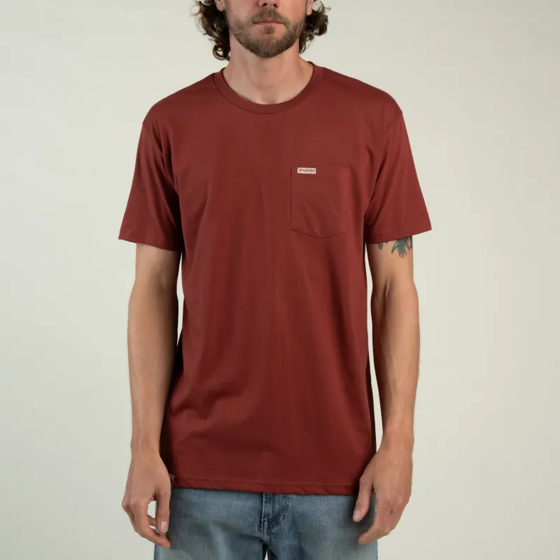 The Standard Pocket T-Shirt - Warm Red made by Sendero Provisions CO