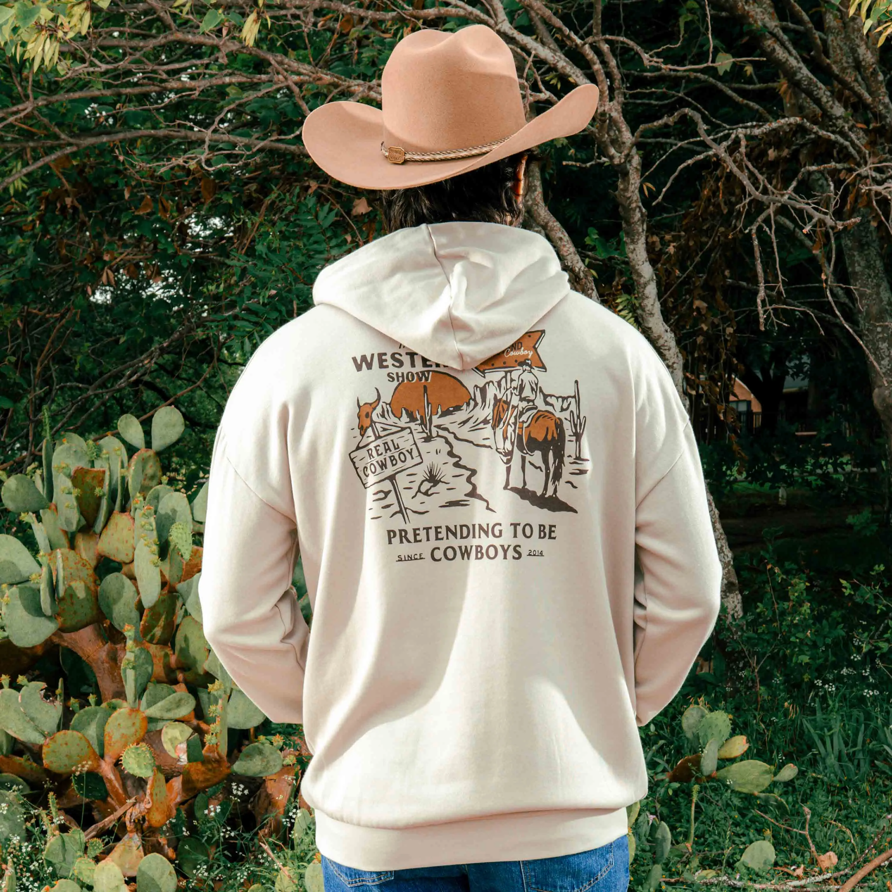 Western Show Hoodie - Sand sold by Sendero Provisions CO product image thumbnail 3