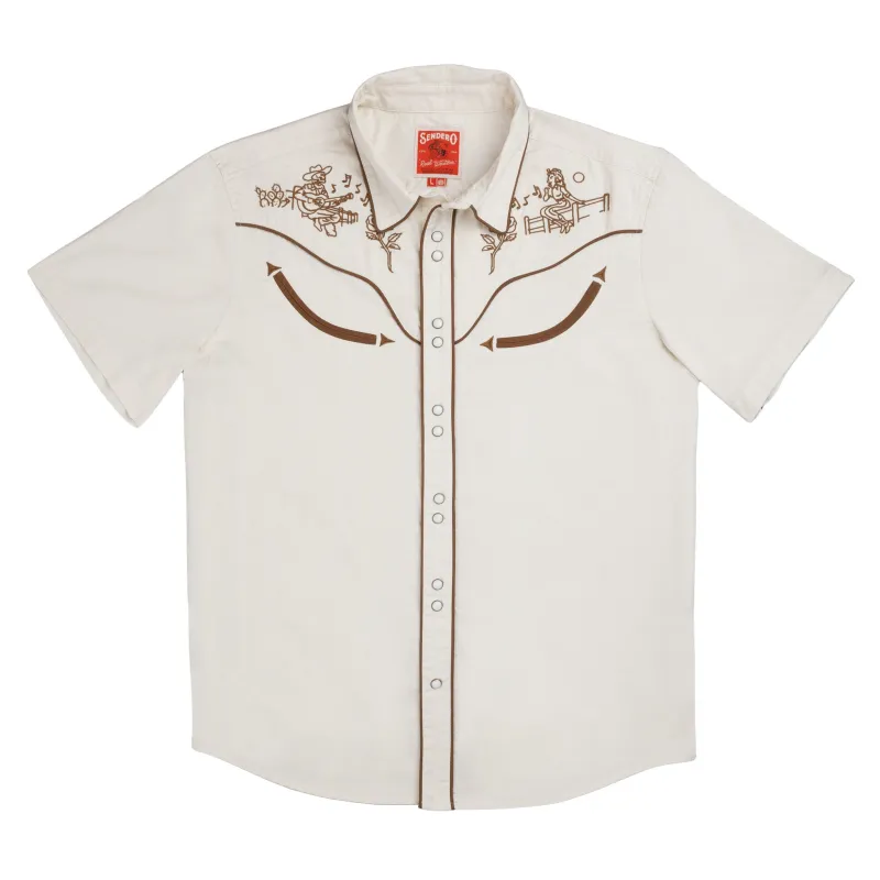 The Prescott Western Shirt - Serenade - Wheat made by Sendero Provisions CO