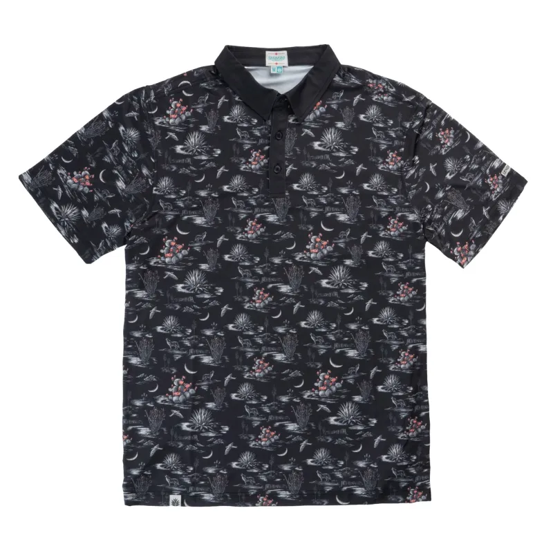High Noon Performance Polo - Nocturnal - Black made by Sendero Provisions CO