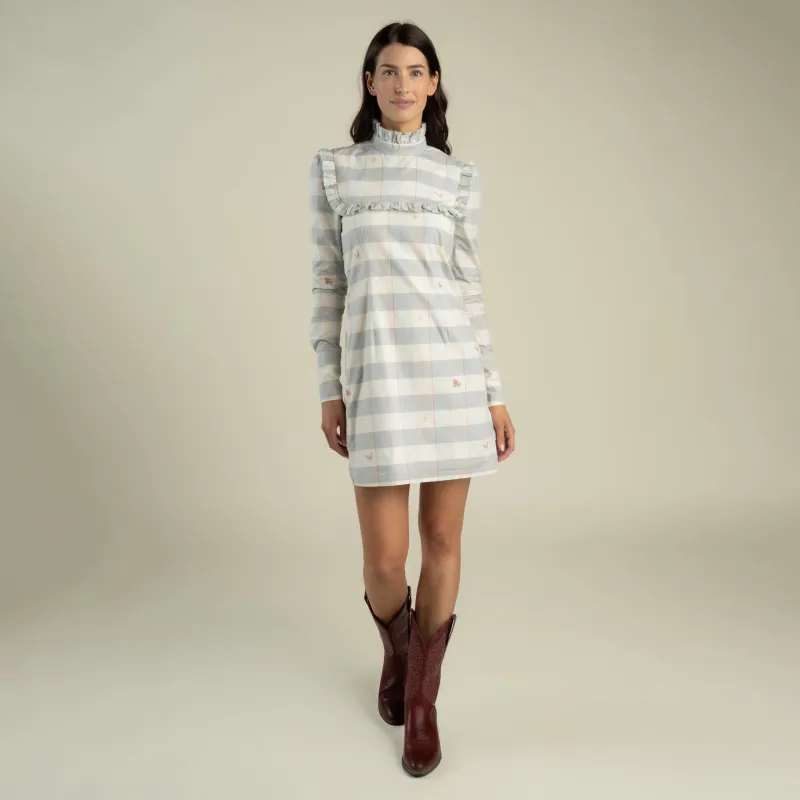 Candelilla Prairie Dress - Paisano Check - Opal made by Sendero Provisions CO