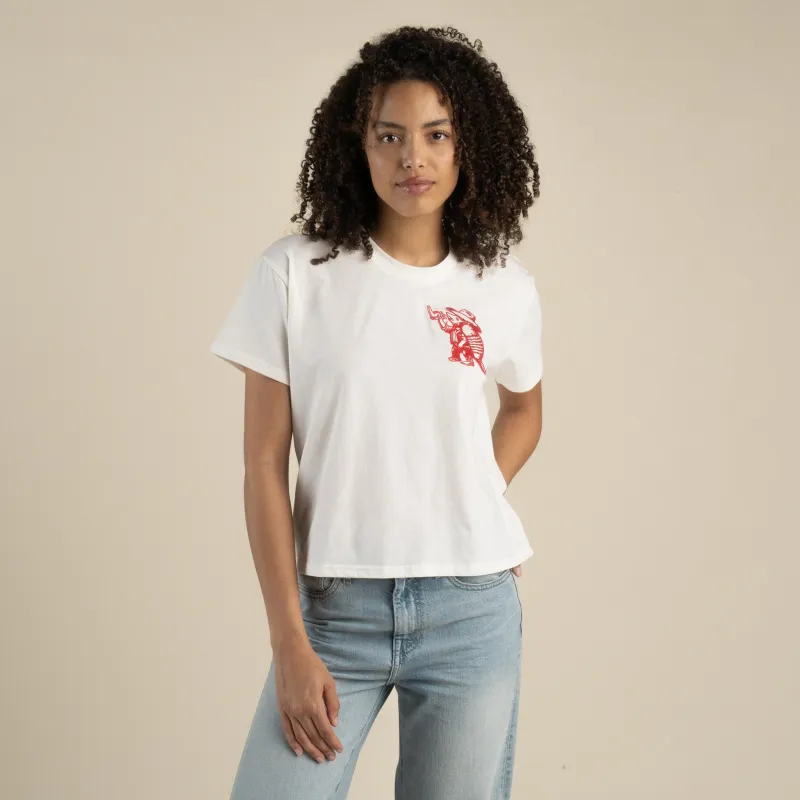 Armadillo Boxy Tee - Vintage White made by Sendero Provisions CO