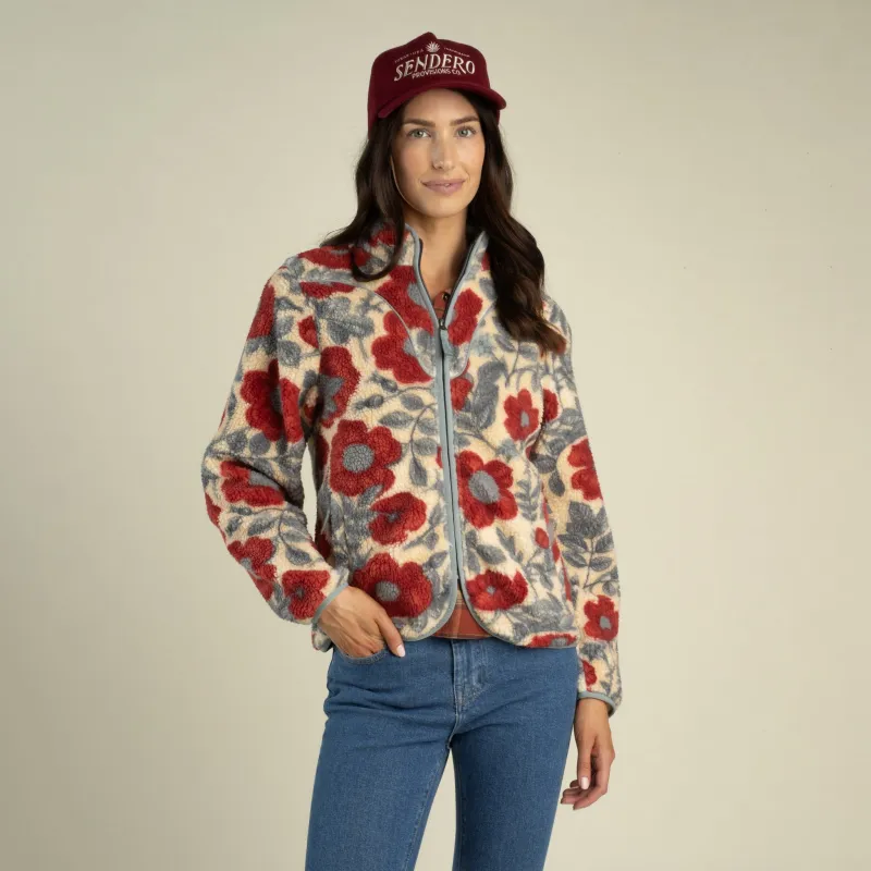 Sedona Fleece - Desert Floral - Rosado made by Sendero Provisions CO