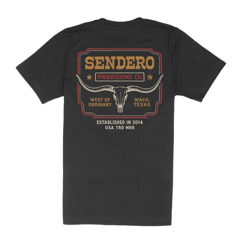 Long Story Standard T-Shirt - Black made by Sendero Provisions CO