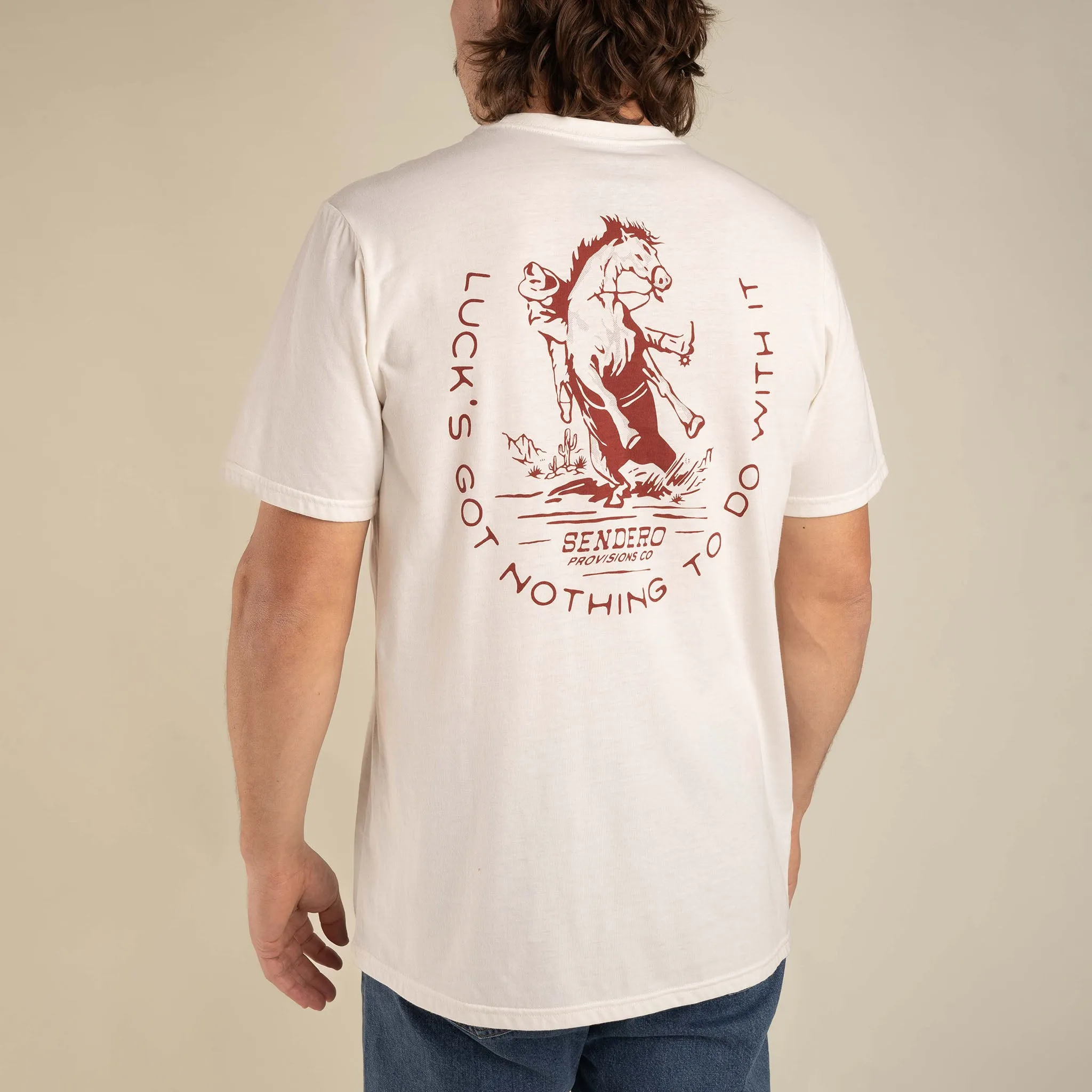 No Luck T-Shirt sold by Sendero Provisions CO product image thumbnail 2