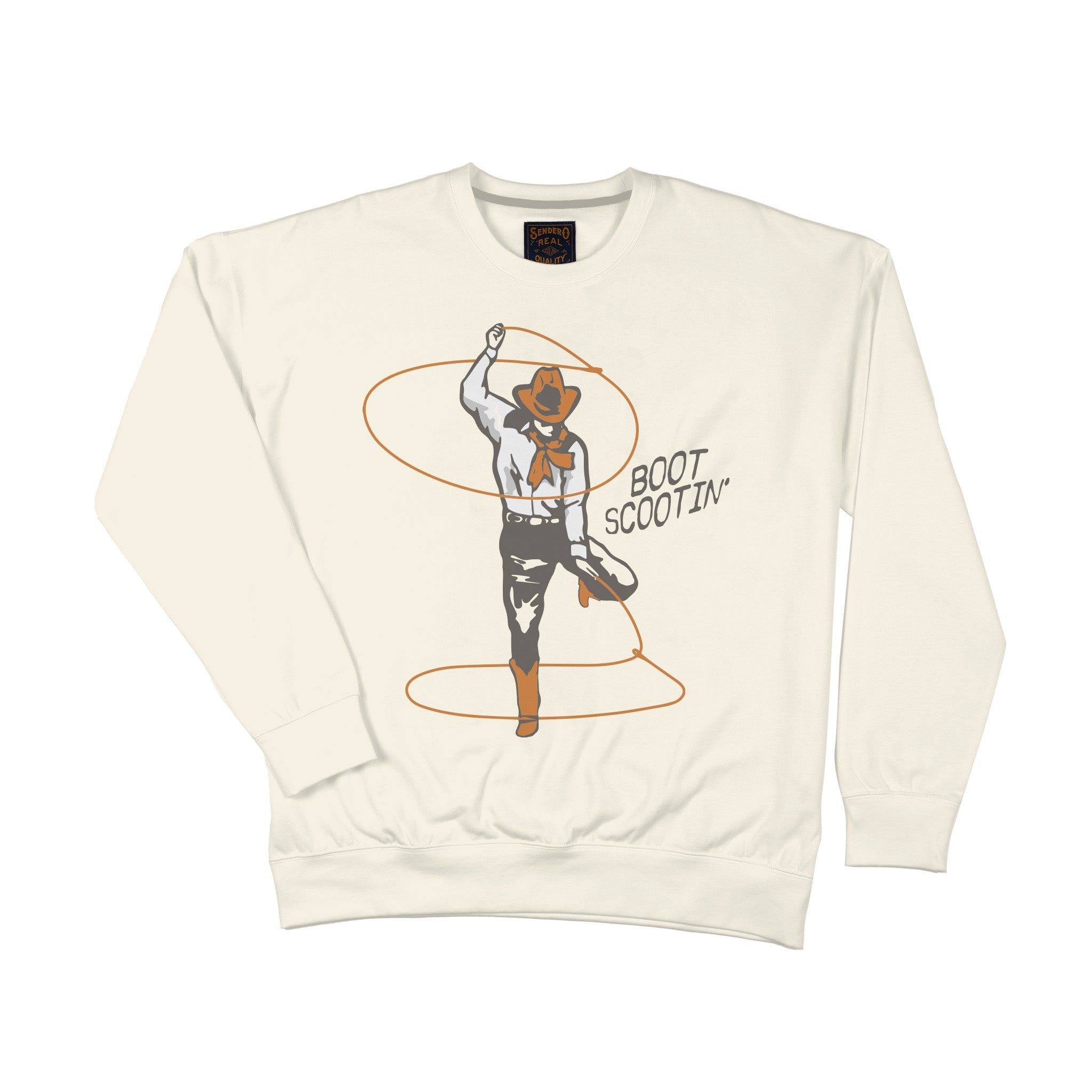 Boot Scootin' Sweatshirt sold by Sendero Provisions CO