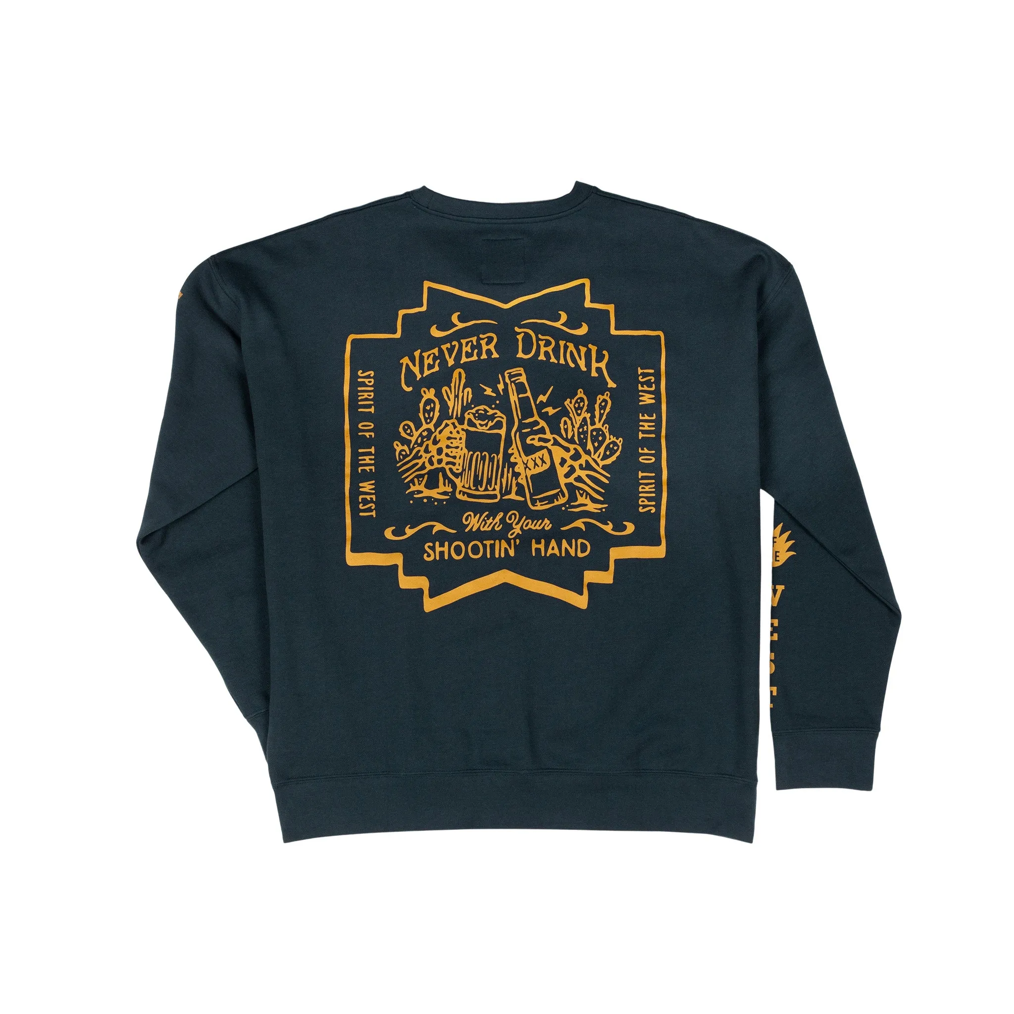 Shootin' Hand ¡Salud! Sweatshirt sold by Sendero Provisions CO