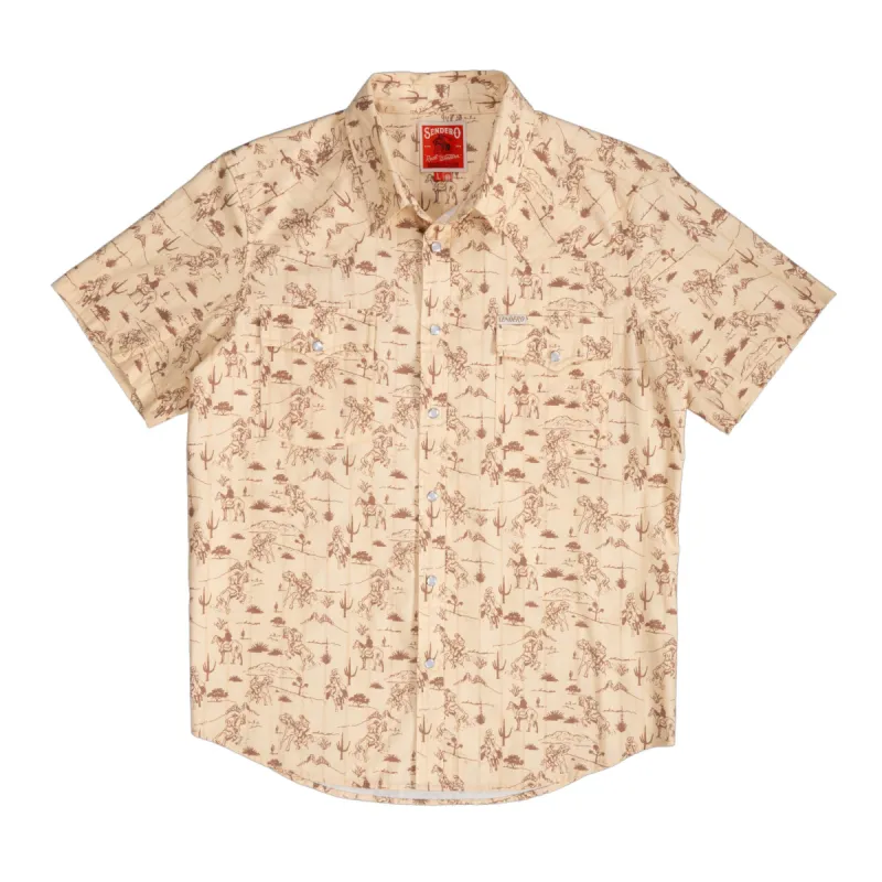 Serape Pearl Snap Short Sleeve sold by Sendero Provisions CO