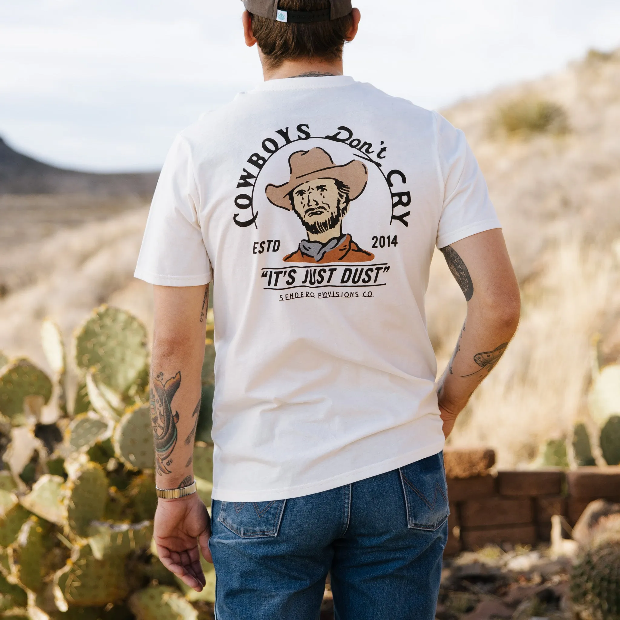 Cowboys Don't Cry T-Shirt sold by Sendero Provisions CO product image thumbnail 2