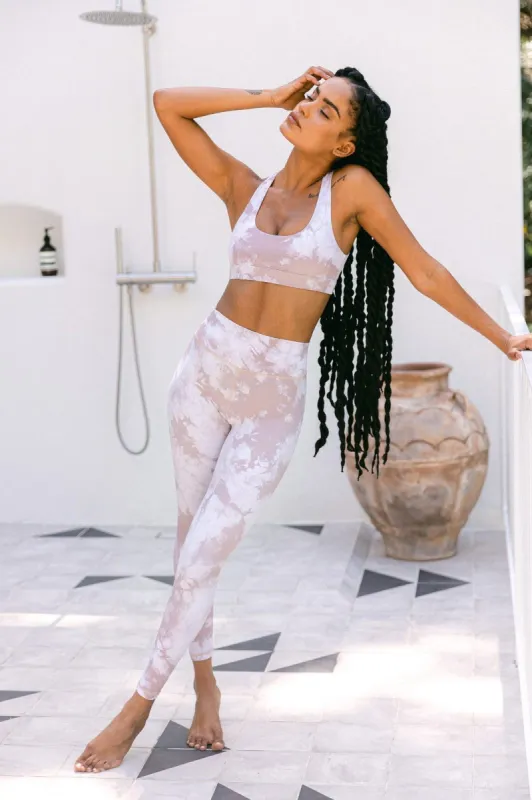 Desert Mauve Tie Dye Kavala Legging sold by Kavala Collective