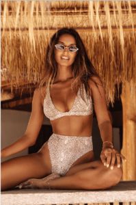 Snakeskin Laie Bottoms sold by Kavala Collective
