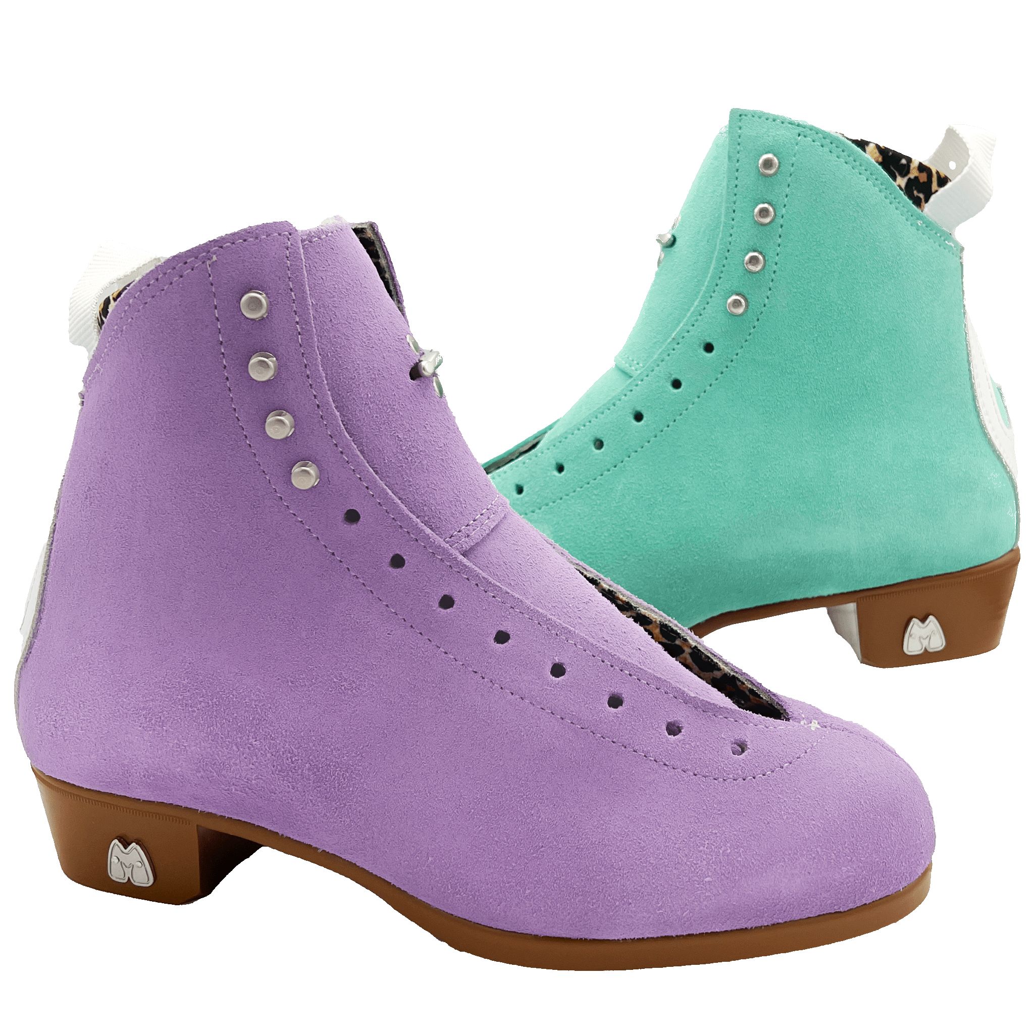 Jack 1 Custom Mismatch - Floss and Lilac (Size 8) sold by Moxi Skates