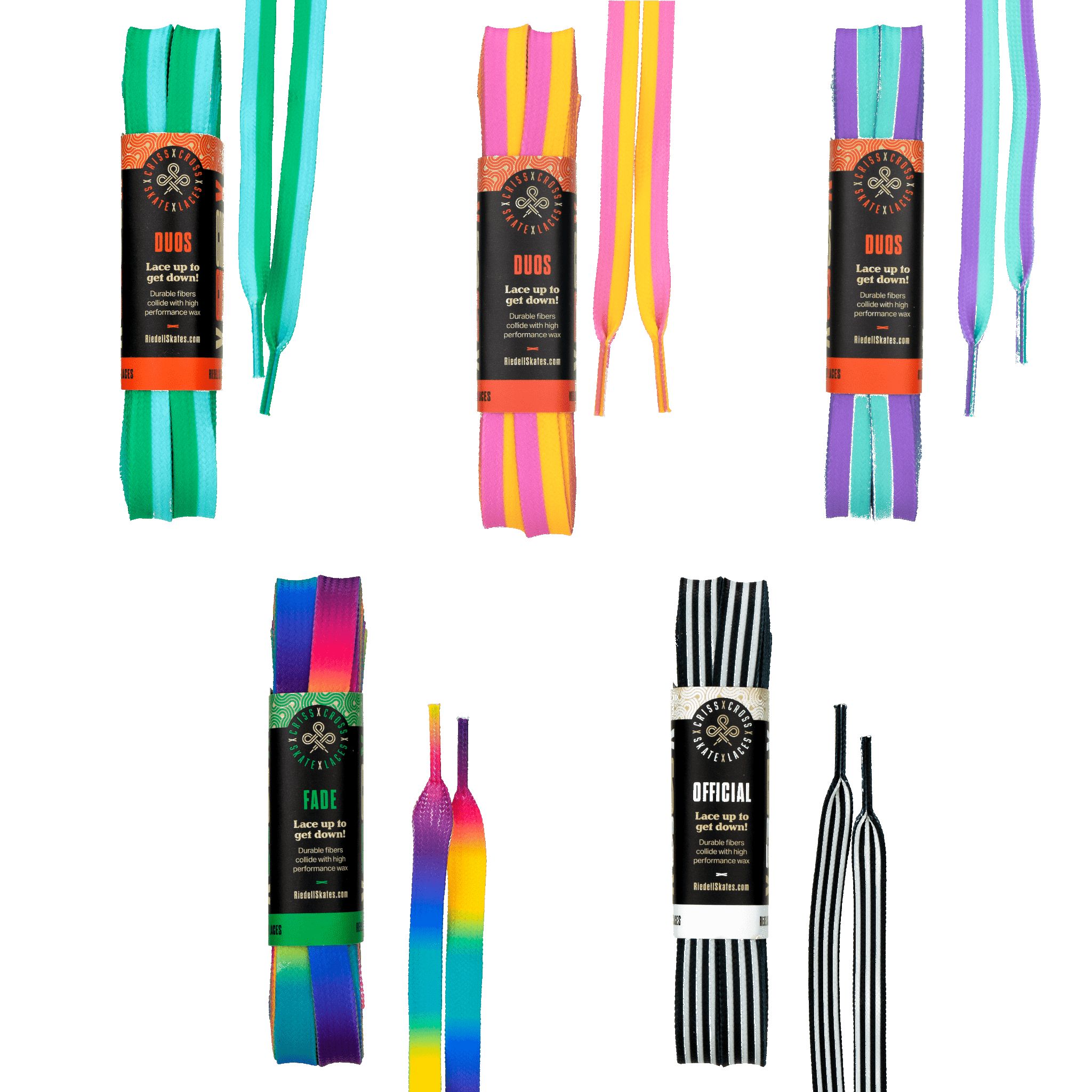 Criss Cross x Derby Laces sold by Moxi Skates