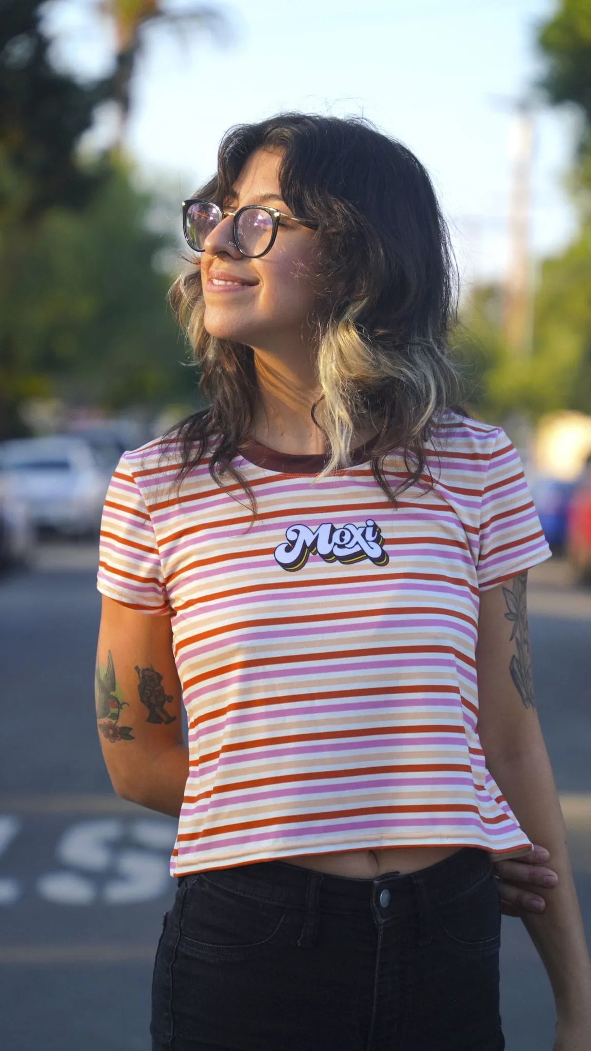 Moxi Spectrum Crop Top (Brown) sold by Moxi Skates product image thumbnail 2