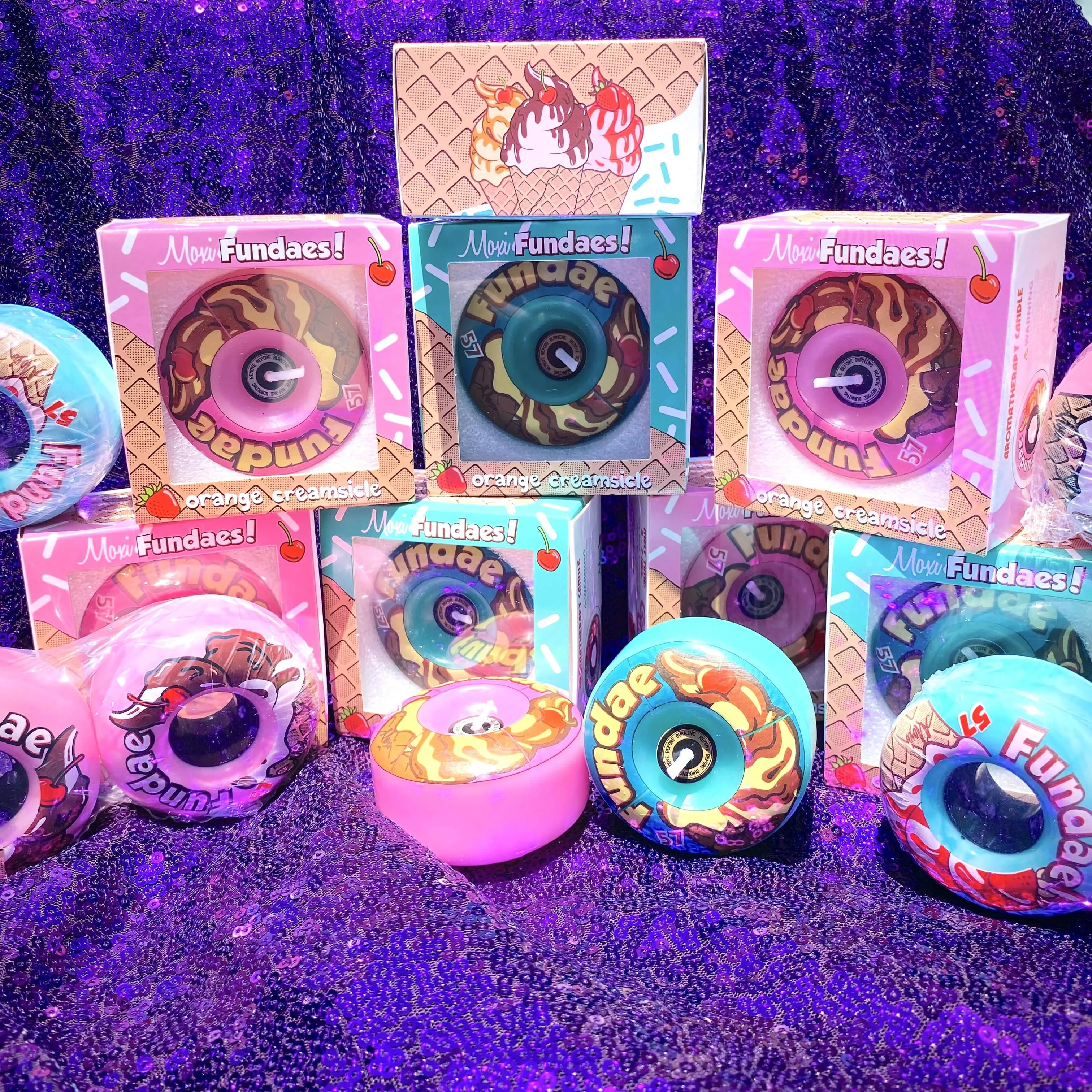 Moxi Fundae Sk8 Candles sold by Moxi Skates product image thumbnail 2