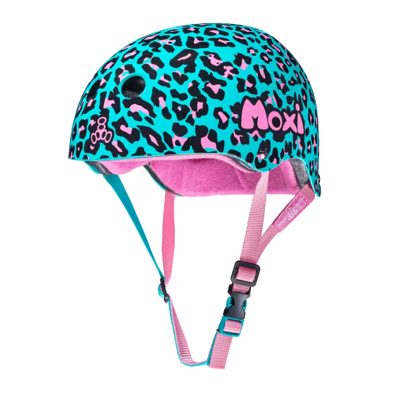 Moxi Helmet - Blue Leopard sold by Moxi Skates