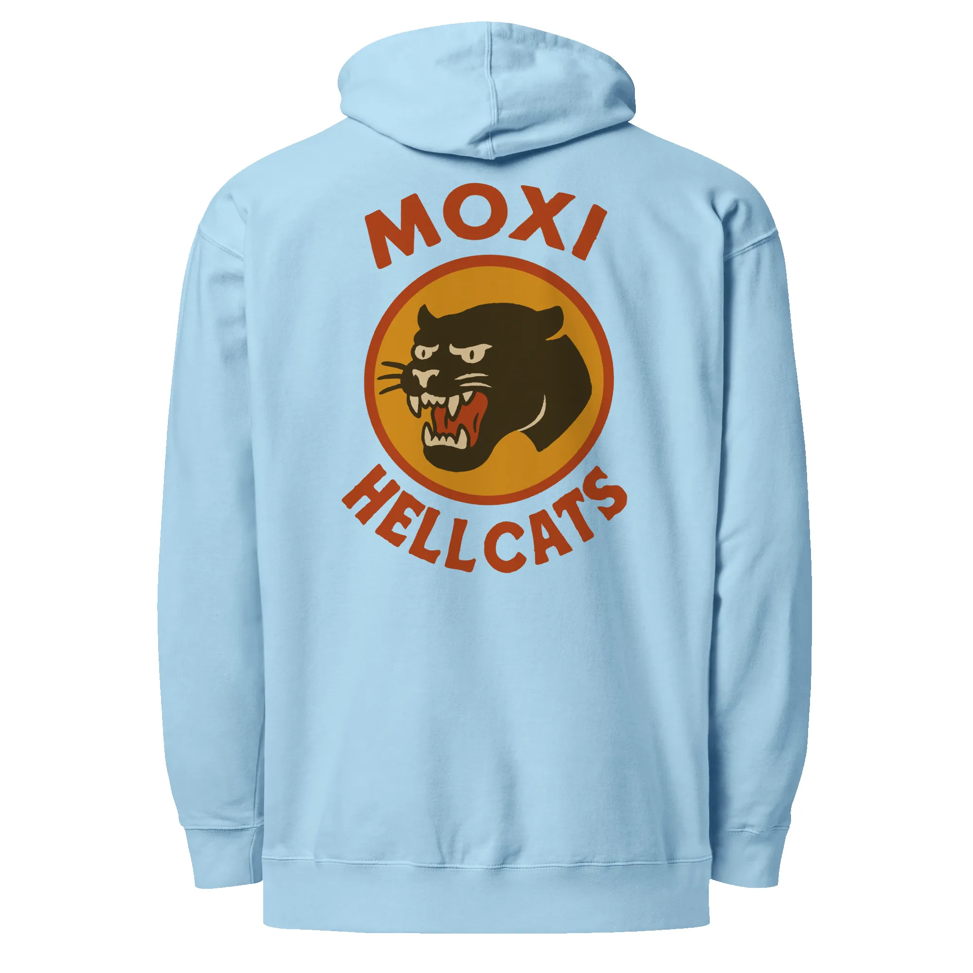 Moxi Hellcats Lightweight Hoodie – Back Graphic sold by Moxi Skates