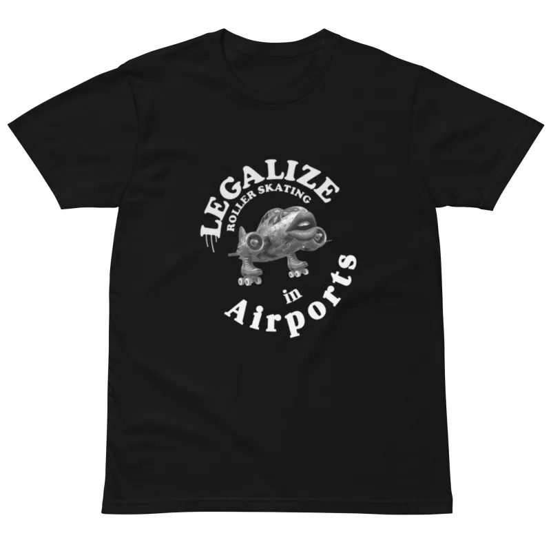 Legalize in Airports Focused Tshirt sold by Moxi Skates