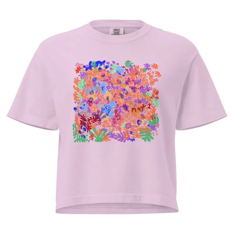 Bent Weird Boxy Crop Top made by Moxi Skates