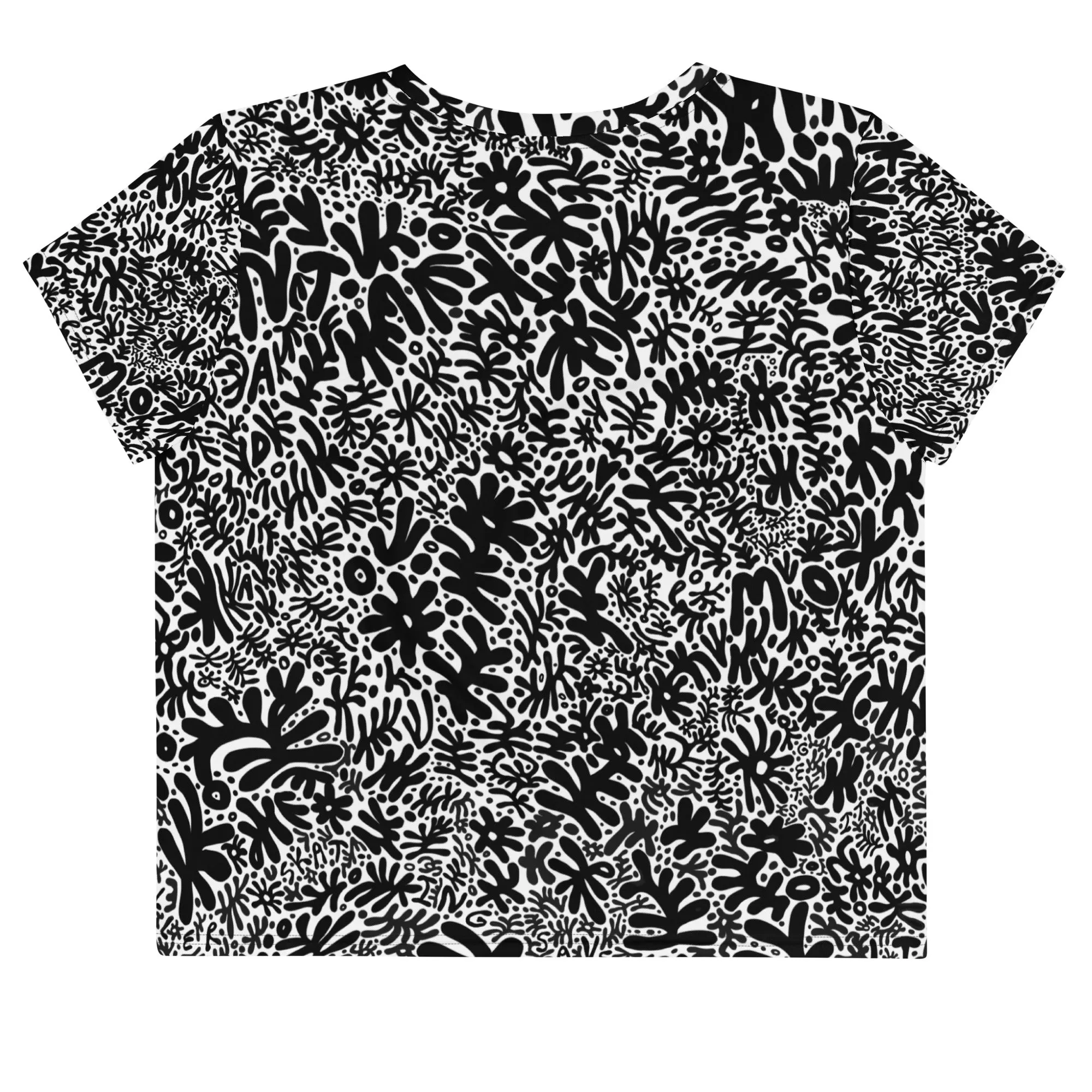 Bent B+W Crop Top sold by Moxi Skates product image thumbnail 2
