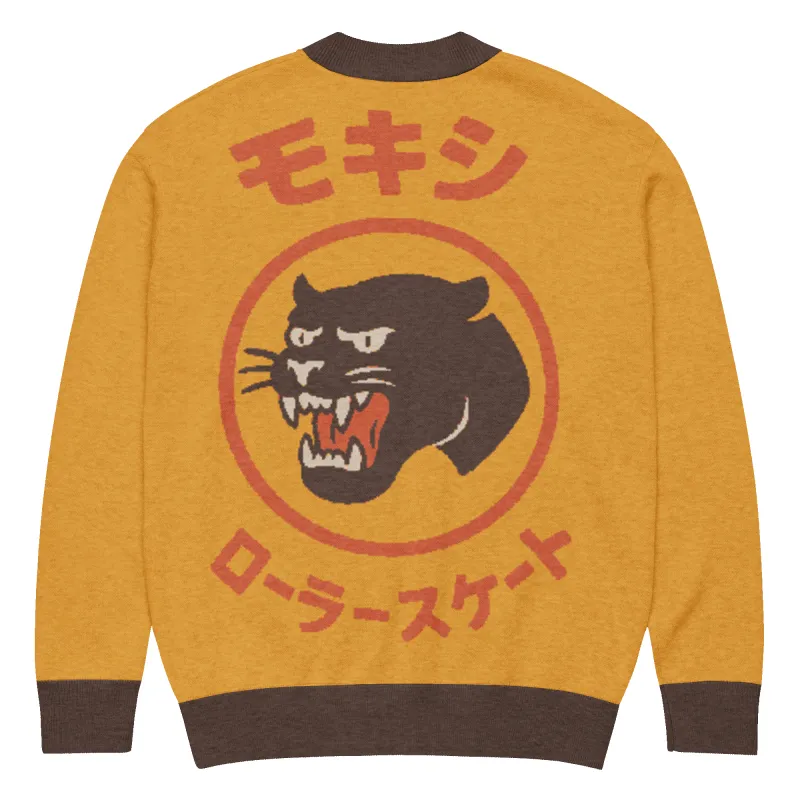 Big In Japan Knitted cardigan made by Moxi Skates