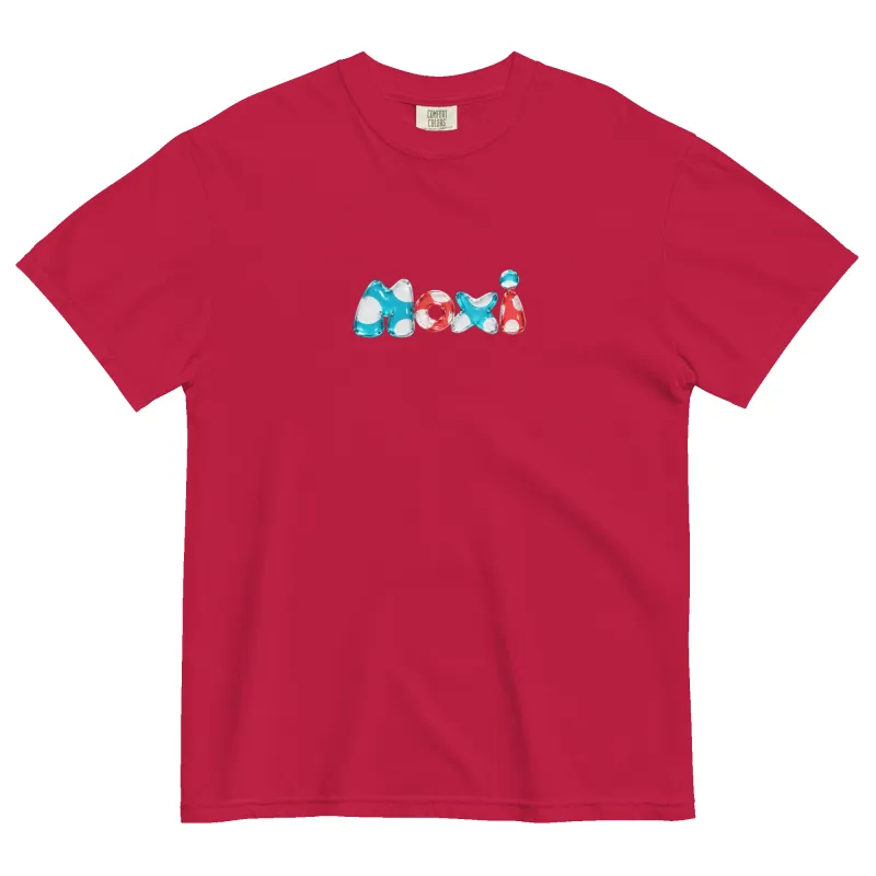 Glass Mushroom Moxi Unisex garment-dyed heavyweight t-shirt made by Moxi Skates