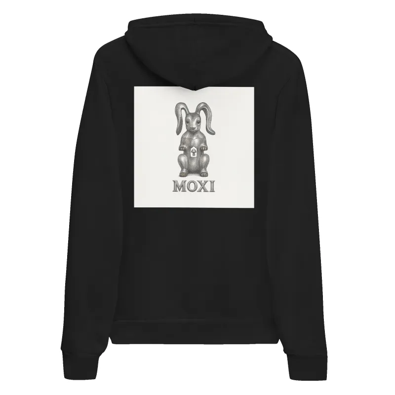 Moxi Mushroom Rabbit Unisex hoodie made by Moxi Skates