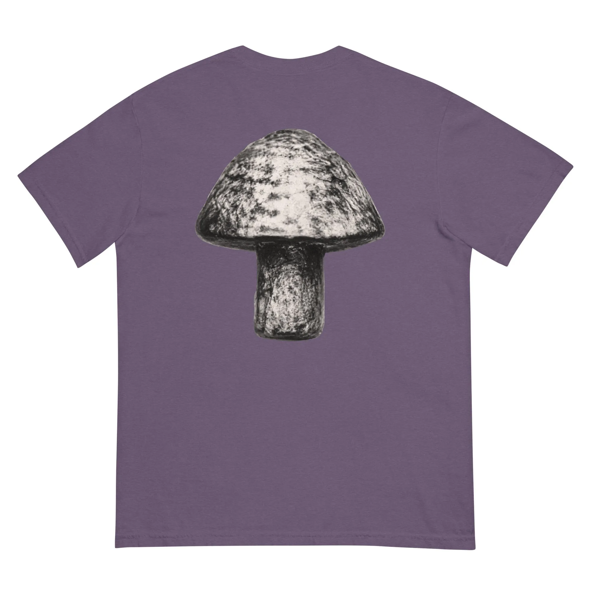 Moxi Sketchy Mushroom Unisex garment-dyed heavyweight t-shirt sold by Moxi Skates
