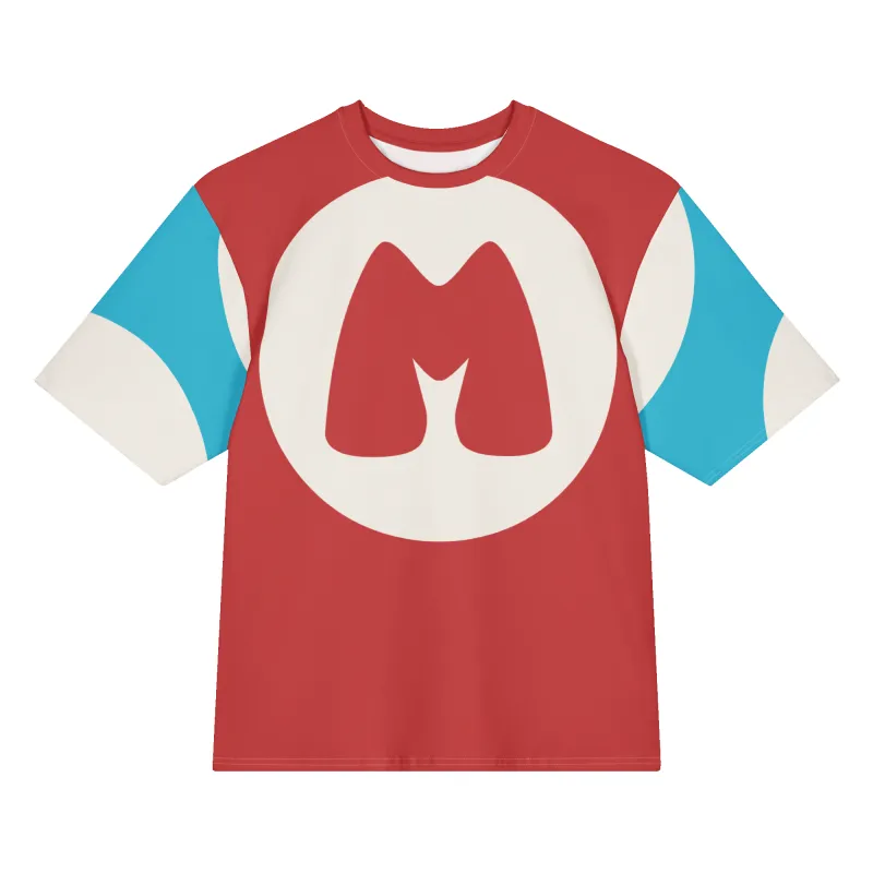 Mushroom Dot M Logo All Over Print T-Shirt made by Moxi Skates