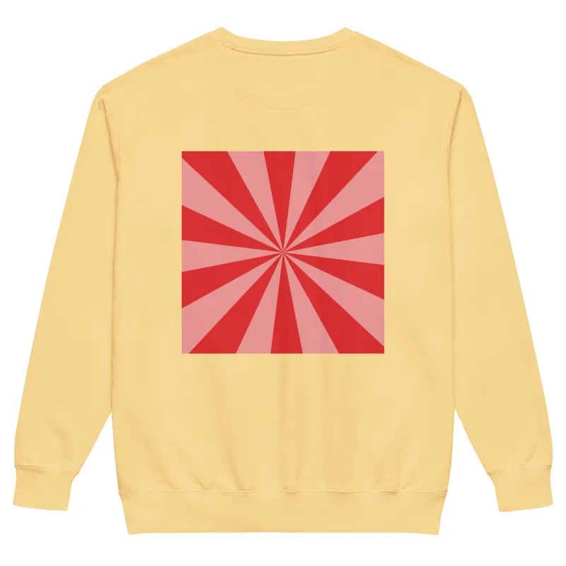 Moxi Mushroom Sunburst Sweatshirt made by Moxi Skates