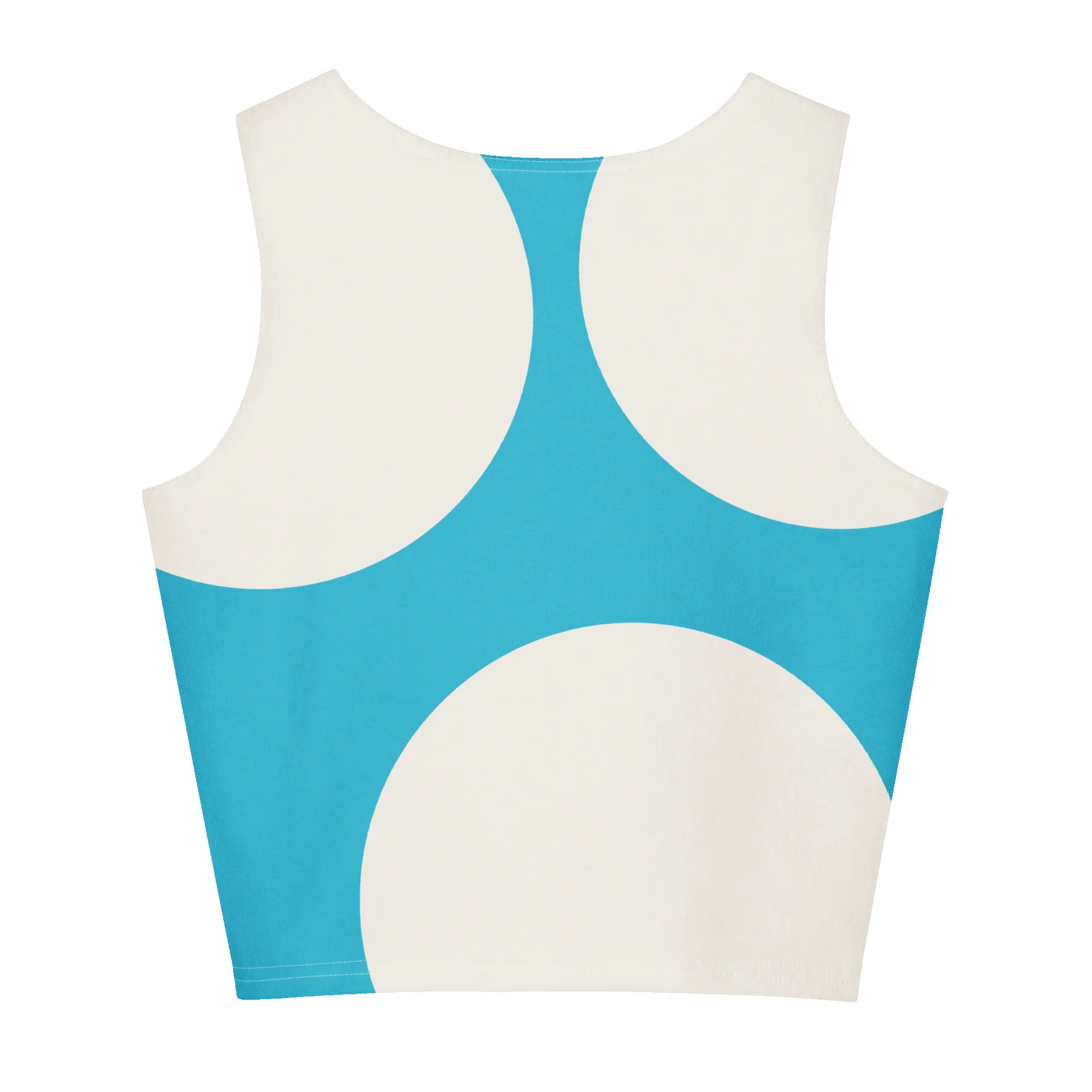 Moxi Blue Mushroom Cotton crop top sold by Moxi Skates product image thumbnail 2