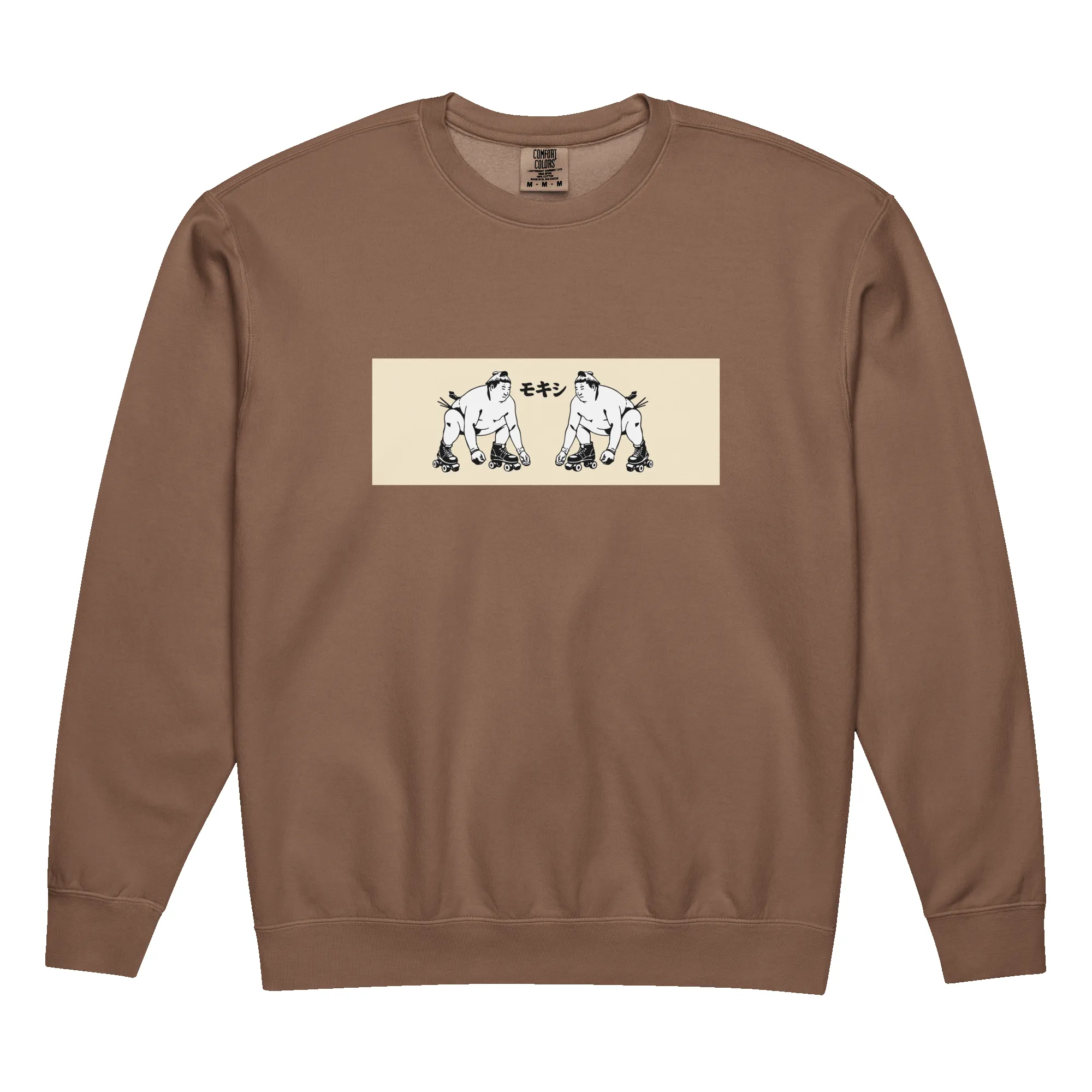 Sumo Faceoff garment-dyed fleece crewneck sweatshirt sold by Moxi Skates product image thumbnail 4