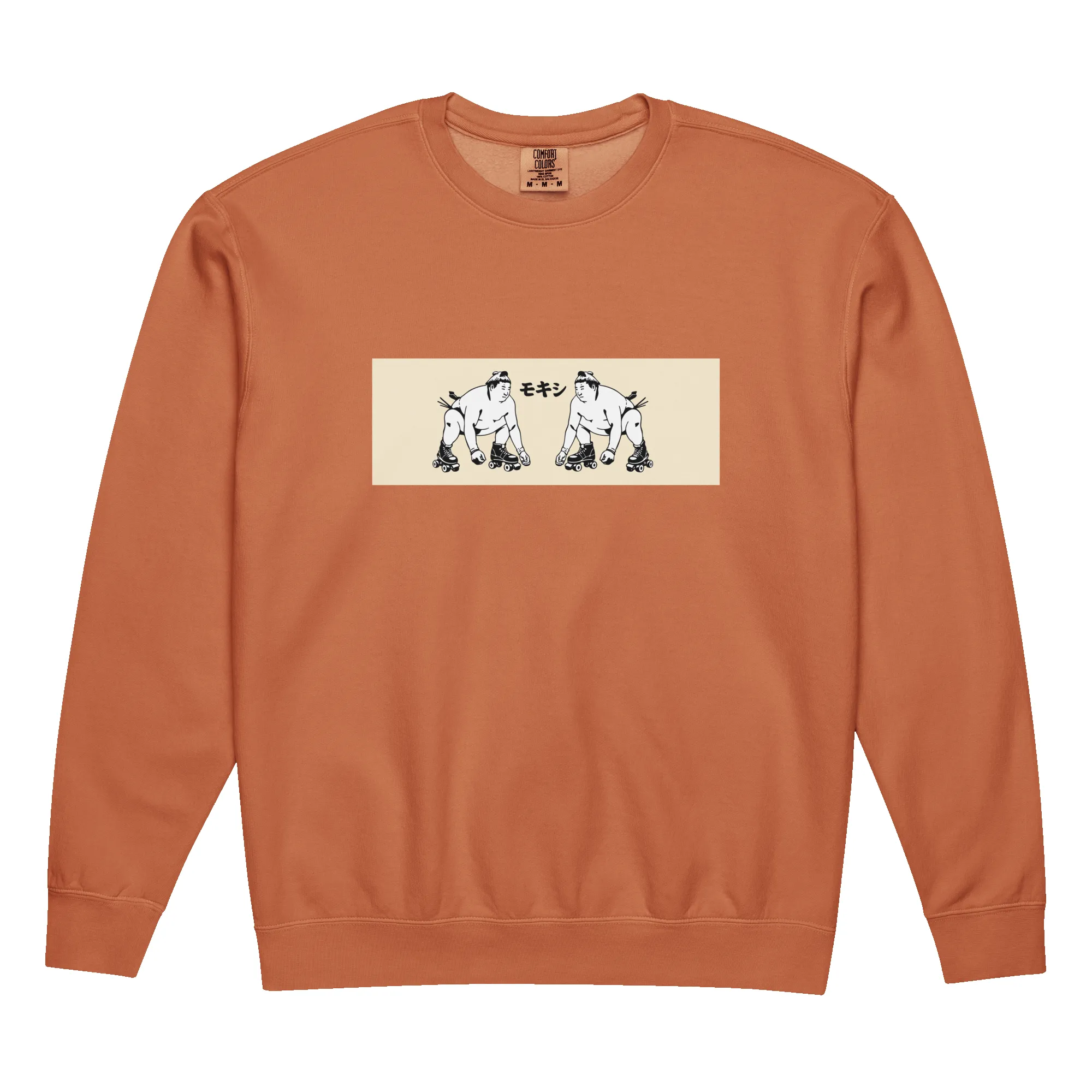 Sumo Faceoff garment-dyed fleece crewneck sweatshirt sold by Moxi Skates product image thumbnail 5