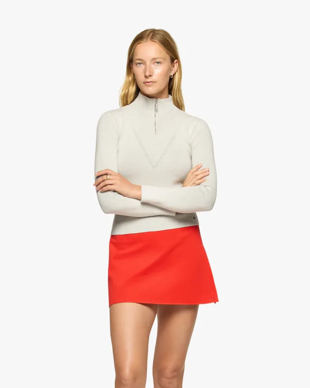 Compact Knit Quarter Zip made by SPENCE