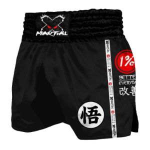 Kanji Black Muay Thai Shorts sold by XMartial