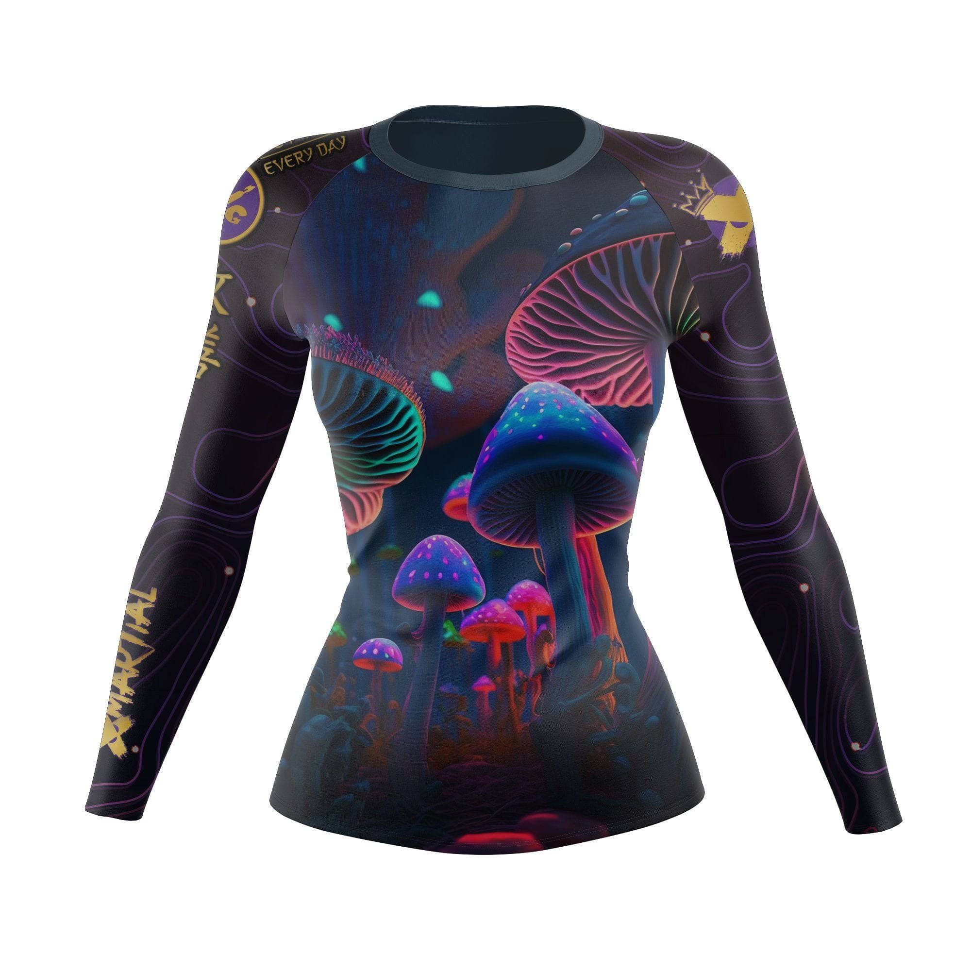 Indigo Mushroom Women's Rash Guard sold by XMartial