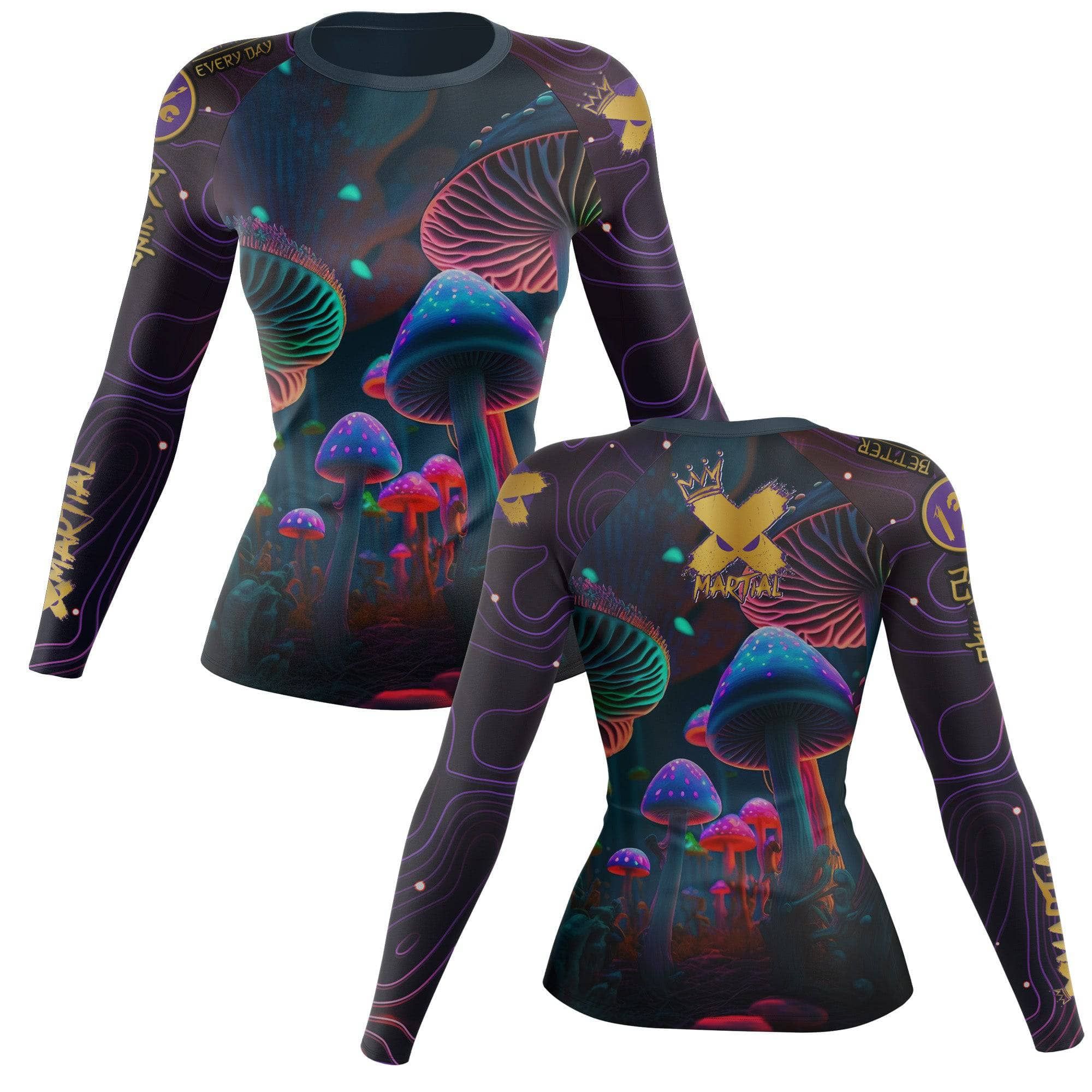 Indigo Mushroom Women's Rash Guard sold by XMartial product image thumbnail 2