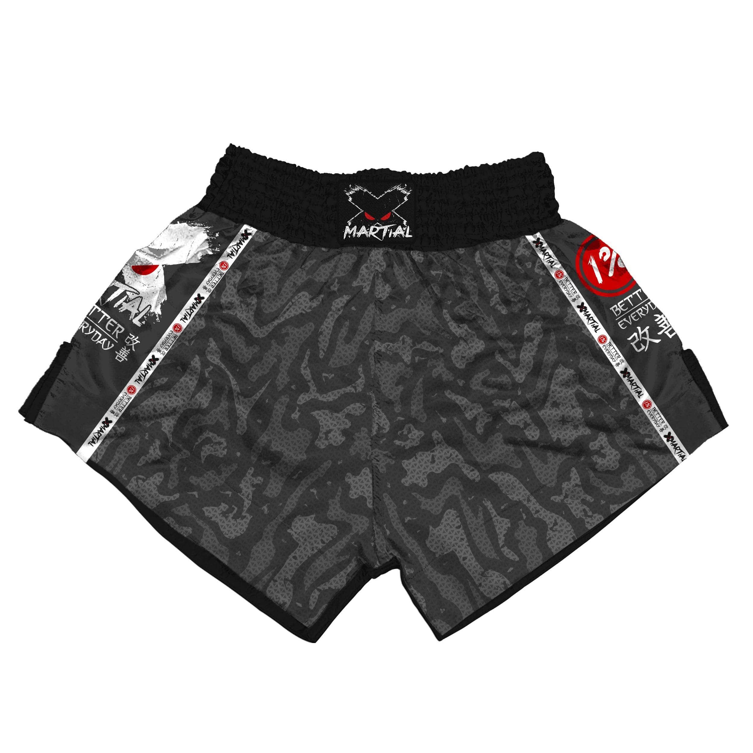 Dark Camo Muay Thai Shorts sold by XMartial