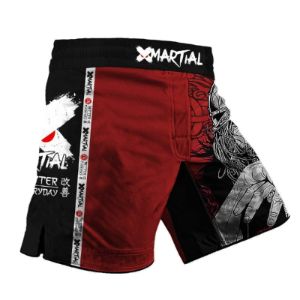 Red Viking 2.0 Hybrid BJJ/MMA Shorts sold by XMartial