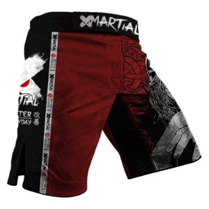 Red Viking 2.0 Hybrid BJJ/MMA Shorts sold by XMartial