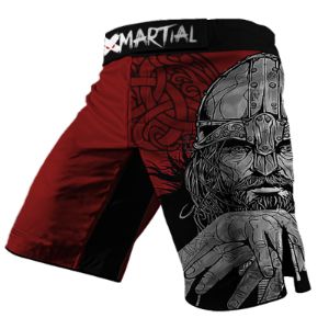 Red Viking 2.0 Hybrid BJJ/MMA Shorts sold by XMartial