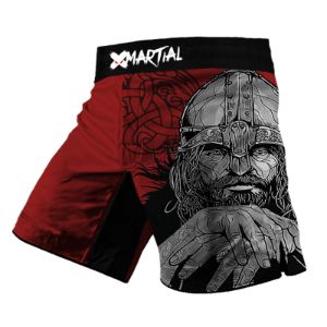 Red Viking 2.0 Hybrid BJJ/MMA Shorts sold by XMartial