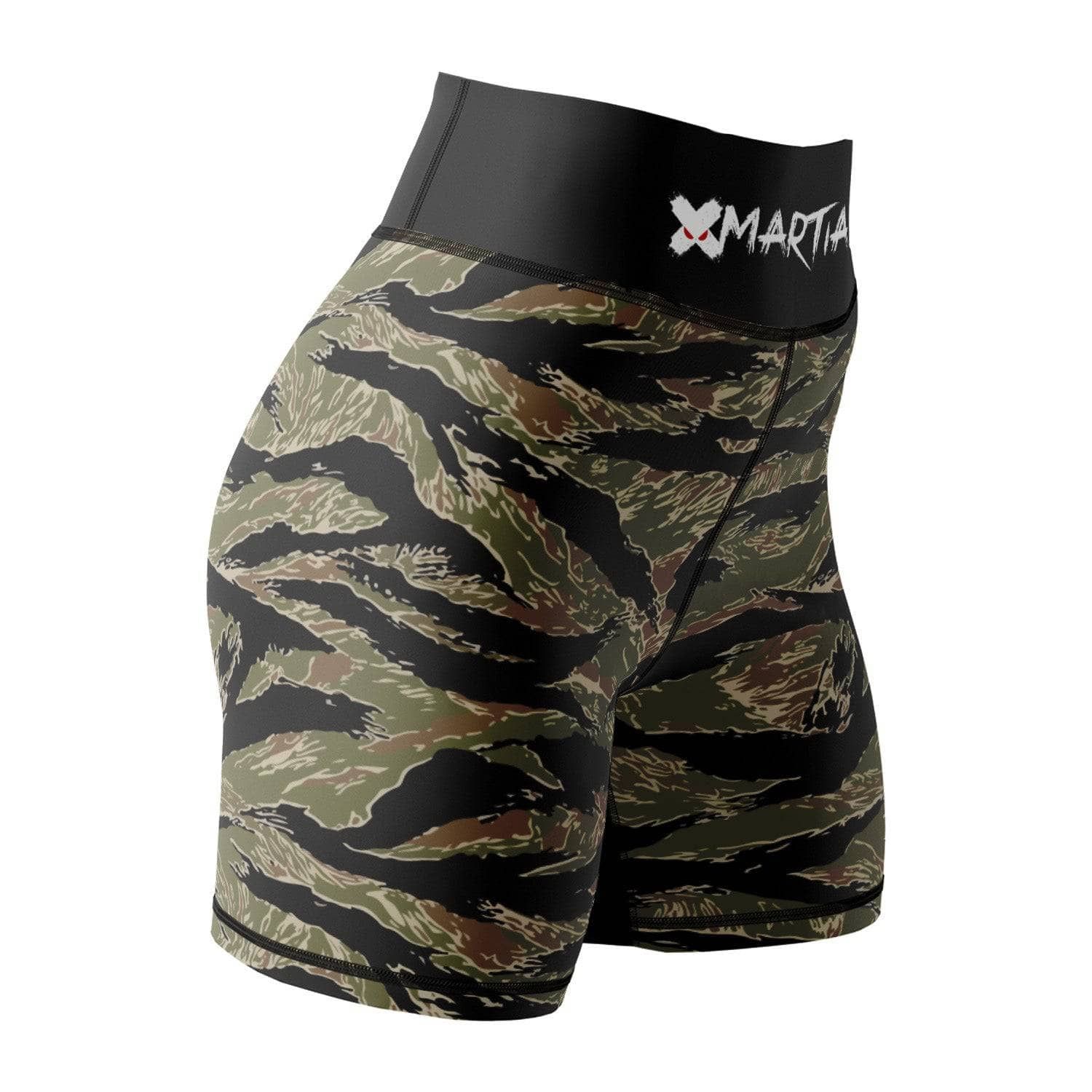 Tiger Camo Women's BJJ/MMA Compression Shorts sold by XMartial product image thumbnail 2